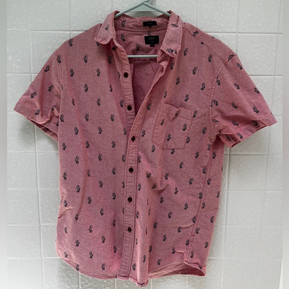 J Crew Mens Small Slim Fit Oxford Shirt- SIZE M